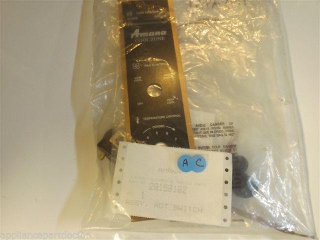 Amana Air Conditioner 20198102 ASSY ROT SWITCH NEW IN BOX Amana Air Conditioner 20198102 ASSY ROT SWITCH NEW IN BOX